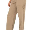 Rusty Billie Mid Rise Carpenter Ladies Pant Khaki