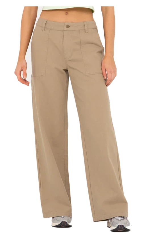 Rusty Billie Mid Rise Carpenter Ladies Pant Khaki 3 Rusty Billie Mid Rise Carpenter Ladies Pant Khaki - Image 3