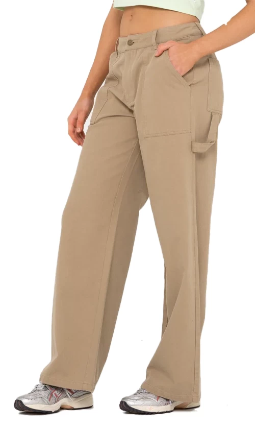 Rusty Billie Mid Rise Carpenter Ladies Pant Khaki 1 Rusty Billie Mid Rise Carpenter Ladies Pant Khaki