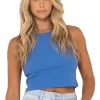 Rusty Blanks Racer Ladies Tank Blue Regatta