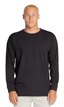 Trendy Clothing Store 27 Rusty Comp Wash Mens Long Sleeve Tee Black
