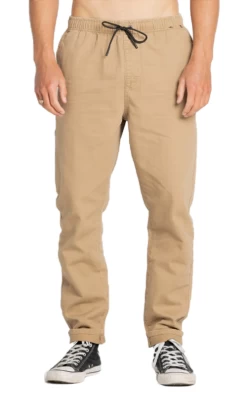 Rusty Dungaree Mens Elastic Pants Latte