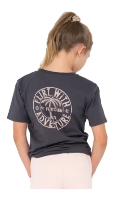 Rusty Flirt Relaxed Fit Youth T-Shirt Charcoal