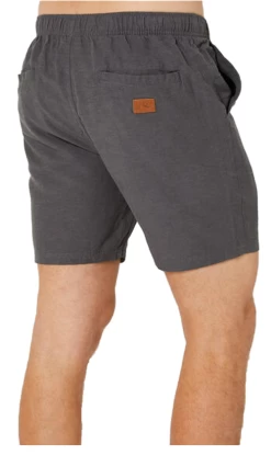 Rusty Overtone Linen 17 Mens Elastic Shorts Coal -Trendy Clothing Store RustyOvertoneLinen17MensElasticShortsCoal.v3