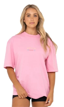 Rusty Slow Life Oversize Fit Youth T-Shirt Rose Bloom