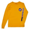 Santa Cruz Blacklight Kendall Snake Long Sleeve Tee Yellow