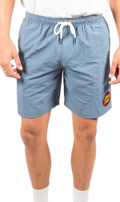 Santa Cruz Classic Dot Cruzier Mens Beach Shorts Blue