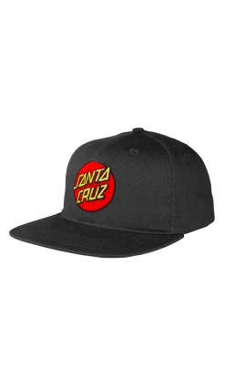 Santa Cruz Classic Dot Patch Snapback Cap Black