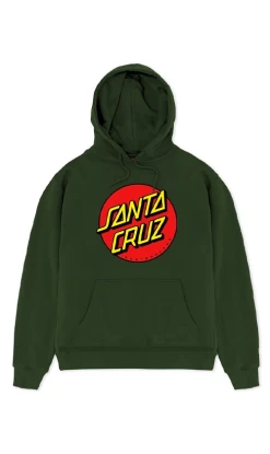 Santa Cruz Classic Dot Youth Pullover Hoodie Green