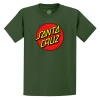 Santa Cruz Classic Dot Youth T-Shirt Olive Green