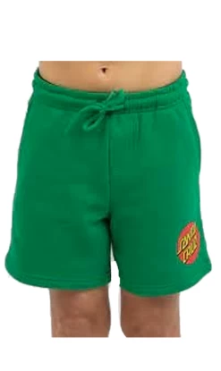 Santa Cruz Classic Dot Youth Track Shorts Green