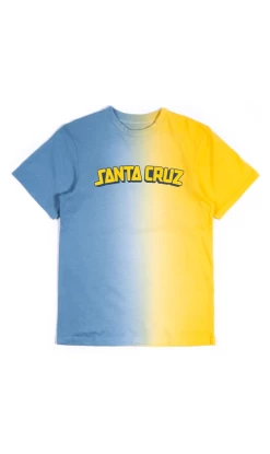 Santa Cruz College Arch Shadow T-Shirt Blue/Yellow
