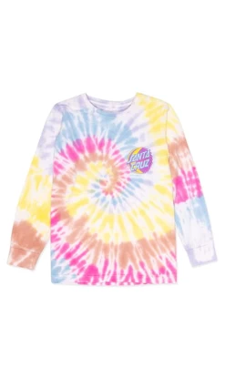 Santa Cruz Eclipse Dot Ladies Long Sleeve Shirt Multi