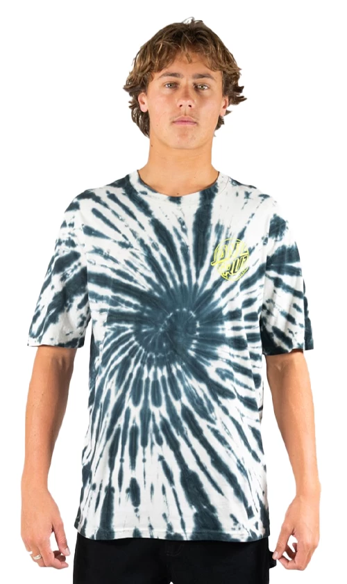 Santa Cruz Fish Eye Dot Mens T-Shirt Black/Tie Dye 5 Santa Cruz Fish Eye Dot Mens T-Shirt Black/Tie Dye - Image 5