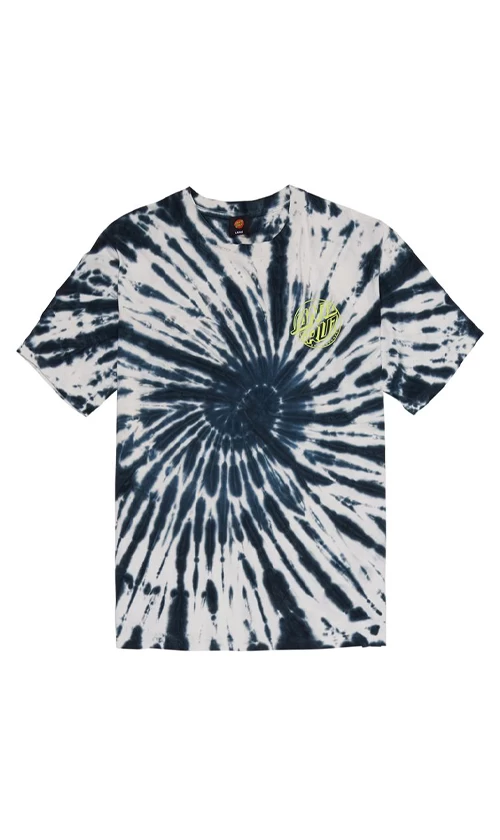 Santa Cruz Fish Eye Dot Mens T-Shirt Black/Tie Dye 1 Santa Cruz Fish Eye Dot Mens T-Shirt Black/Tie Dye