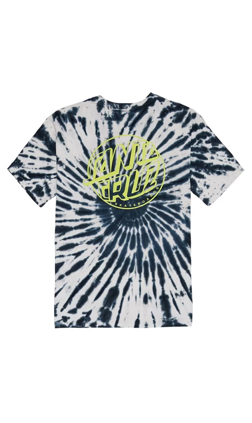 Santa Cruz Fish Eye Dot Mens T-Shirt Black/Tie Dye 2 Santa Cruz Fish Eye Dot Mens T-Shirt Black/Tie Dye - Image 2