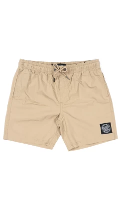 Santa Cruz MFG Cruizer Solid Youth Beach Shorts Tan
