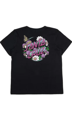 Santa Cruz Mushroom Monarch Dot Ladies T-Shirt Black
