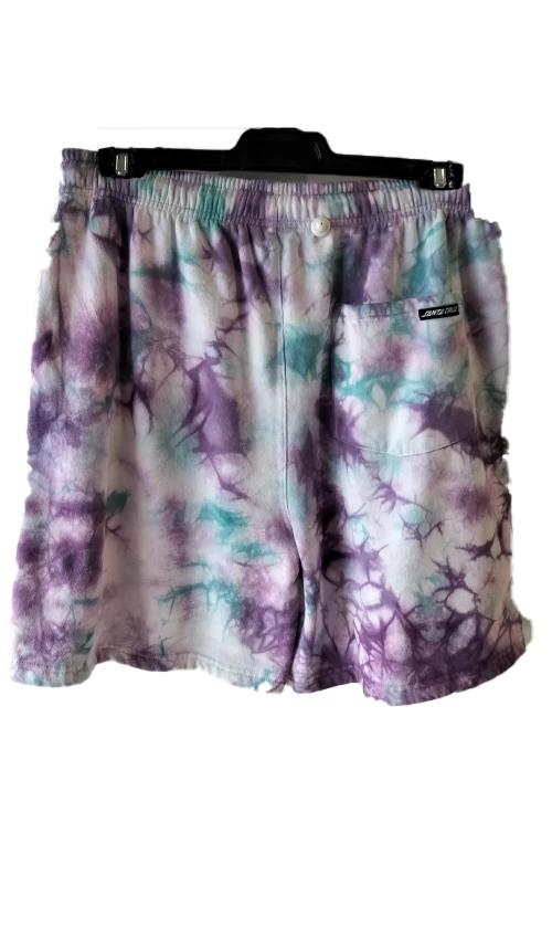 Santa Cruz Ringed Dot Mono Tie Dye Mens Track Shorts Blue/Tie Dye 2 Santa Cruz Ringed Dot Mono Tie Dye Mens Track Shorts Blue/Tie Dye - Image 2