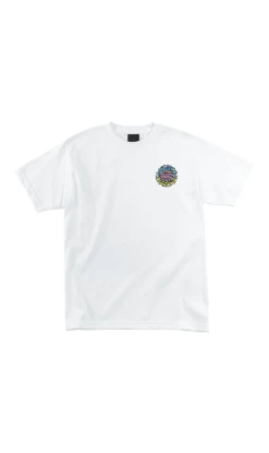 Santa Cruz Slime Balls Logo Chrome Mens T-Shirt White