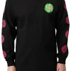 Santa Cruz Slime Balls Logo Mens Long Sleeve Tee Black