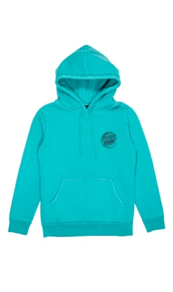 Santa Cruz Stipple Wave Dot Youth Hoodie Turquoise