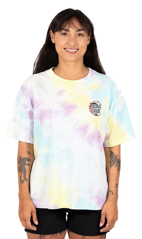 Santa Cruz Wave Poppy Fusion Ladies T-Shirt Tie Dye 3 Santa Cruz Wave Poppy Fusion Ladies T-Shirt Tie Dye - Image 3