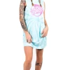 Santa Cruz Yin Yang Dot Ladies Muscle Dress Aqua Tie/Dye