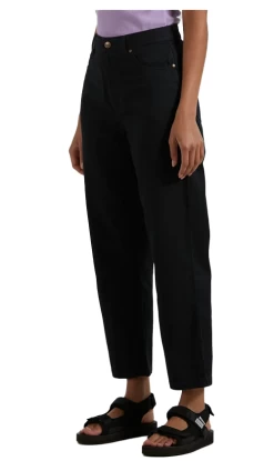Afends Shelby Hemp Twill Ladies Pants Black -Trendy Clothing Store ShelbyBlack1