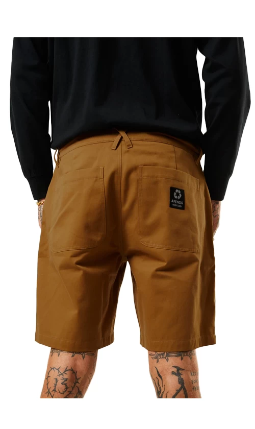 Afends Ninety Twos Mens Relaxed Fit Shorts Chestnut 2 Afends Ninety Twos Mens Relaxed Fit Shorts Chestnut - Image 2