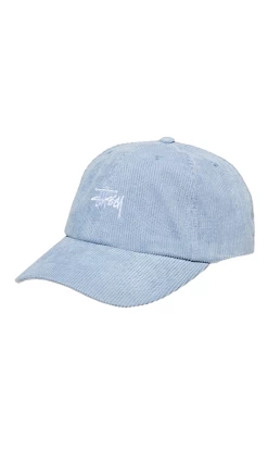 Stussy Graffiti Cord Low Pro Cap Silver/Blue
