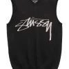Stussy Smooth Stock Knitted Vest Black