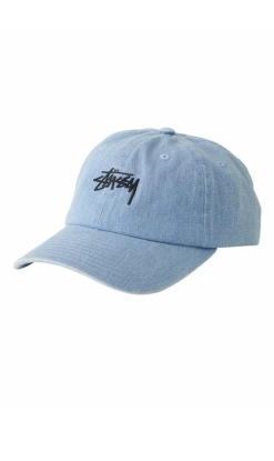 Stussy Stock Low Pro Cap Wash Denim