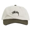 Stussy Stock Low Pro Cap Winter White/Dusty Green