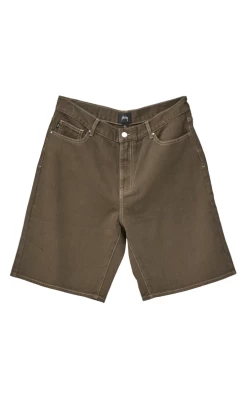 Trendy Clothing Store 29 Stussy Twill Big OL Mens Shorts Olive