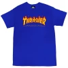 Thrasher Flame Mens T-Shirt Royal Blue