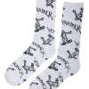 Thrasher Gonz Logo Crew Socks White
