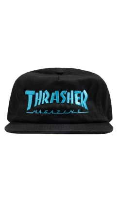 Thrasher Mag Logo Snapback Cap Blue/Black