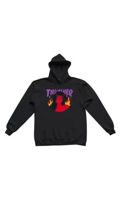 Thrasher Roja Mens Hoodie Black