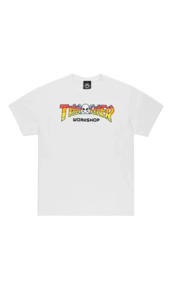 Thrasher X Alien Workshop Collaboration T-Shirt White